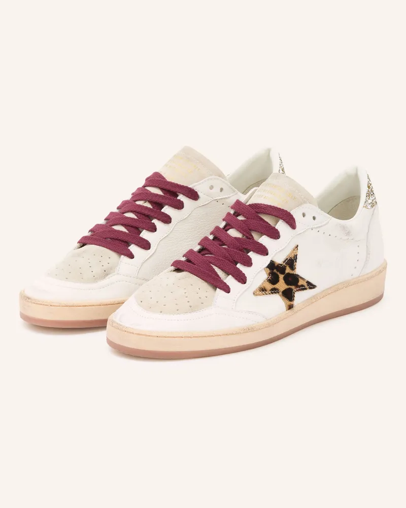 Golden Goose Sneaker Ball Star weiss Weiss