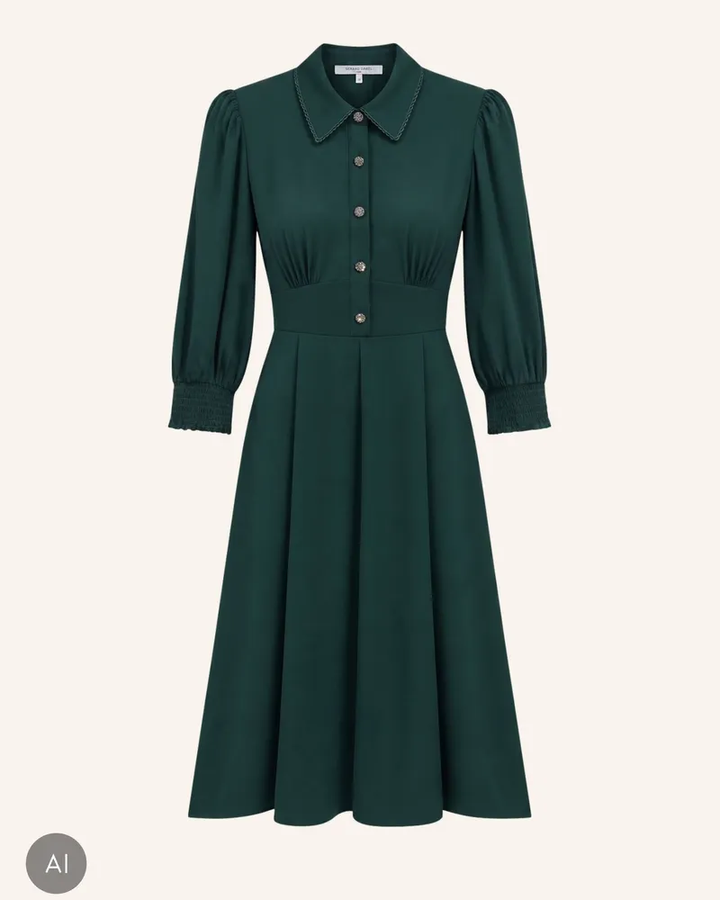 Gerard Darel Kleid Ciel gruen Dunkelgrün