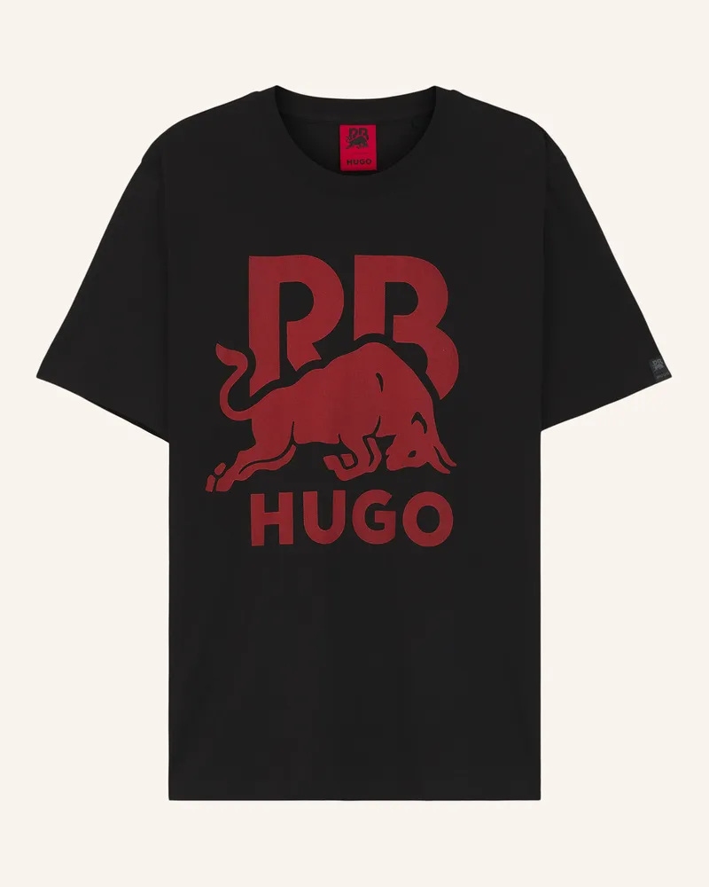 HUGO BOSS T-Shirt Dlix_Rb Regular Fit schwarz Schwarz