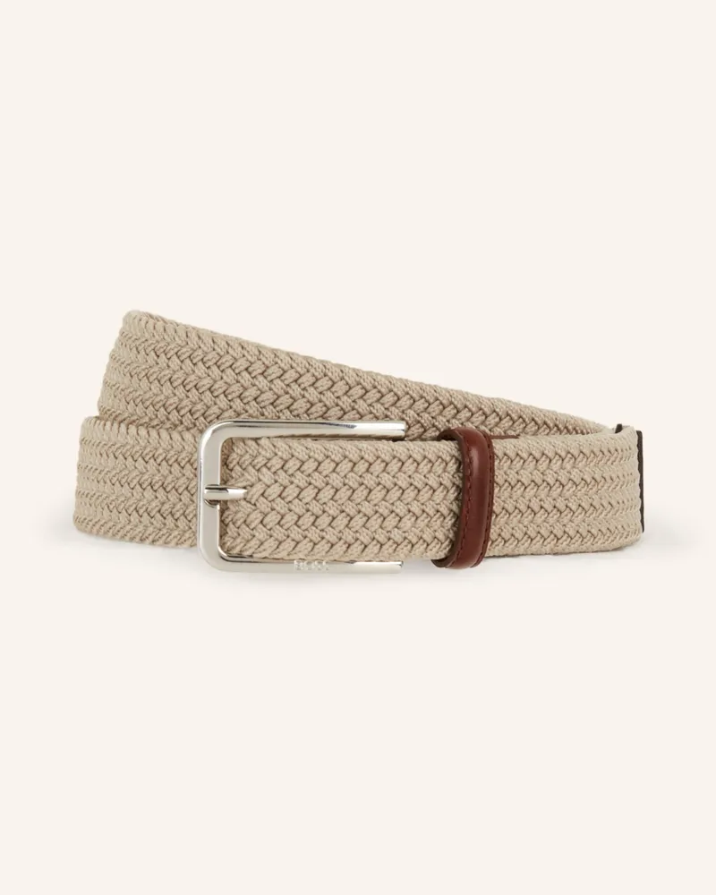 HUGO BOSS Flechtgürtel CLORIO Beige