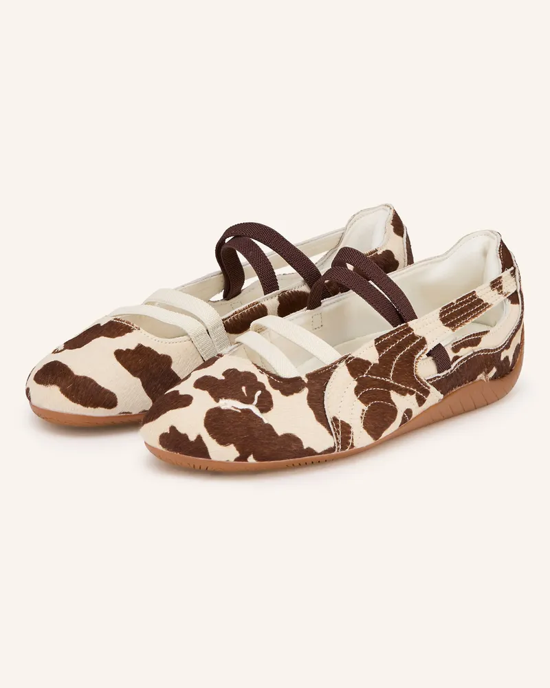 Puma Ballerinas Speedcat braun Creme