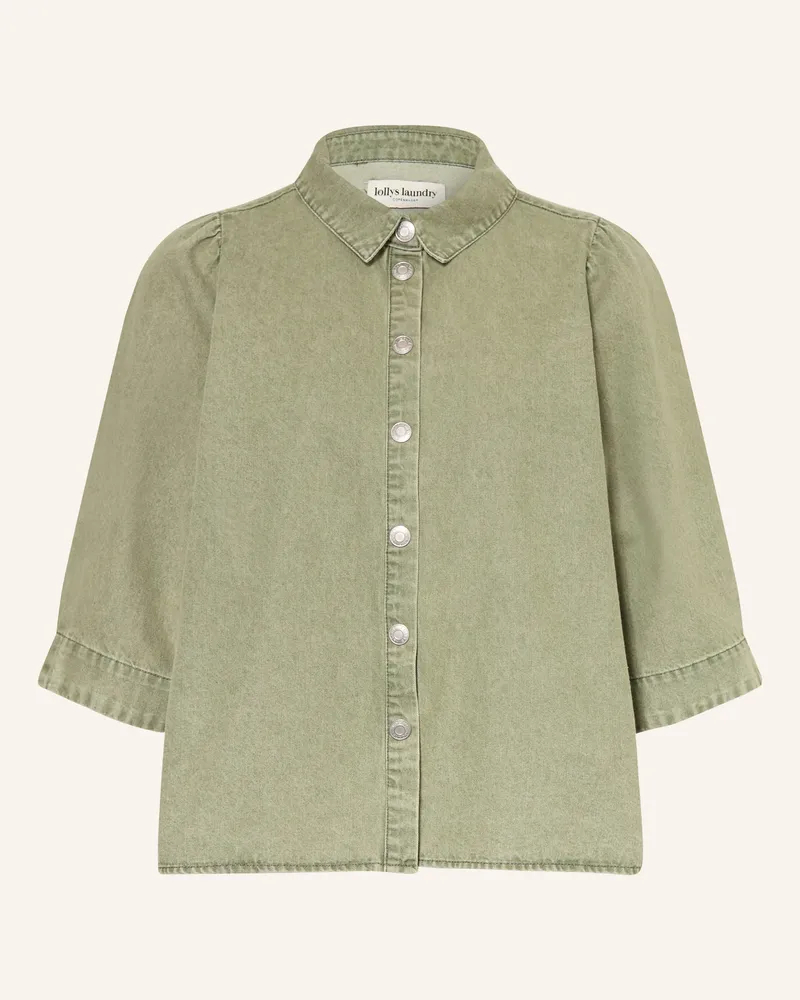 Lollys Laundry Jeansbluse Bonoll gruen Oliv