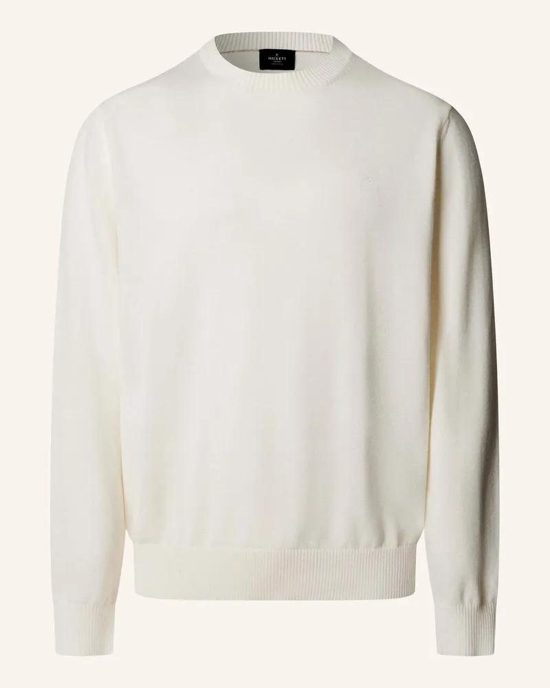 Hackett Pullover Ess Cotton Crew weiss Creme