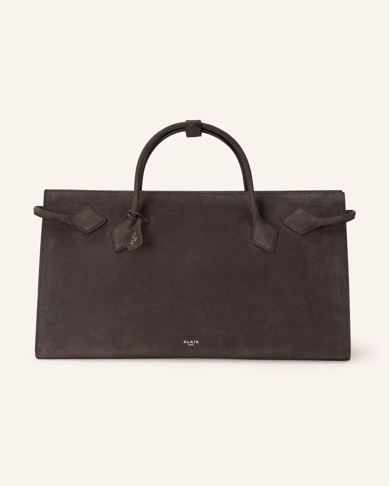 Alaïa Handtasche LE TECKEL Dunkelgrau