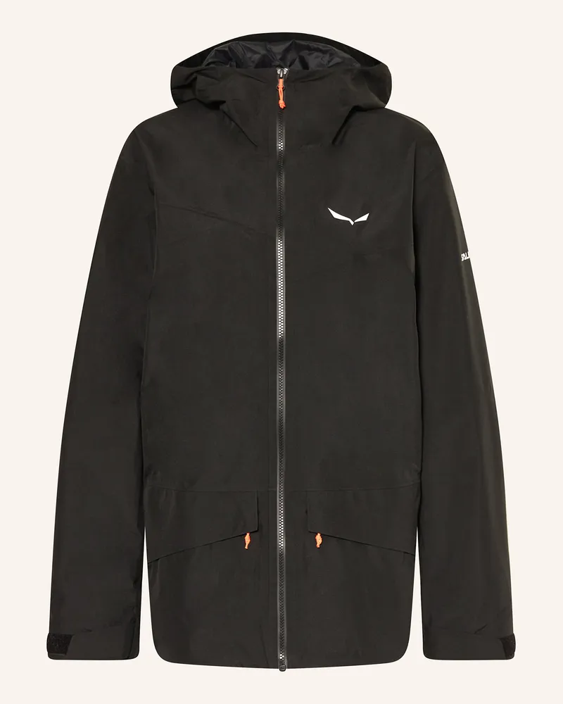 Salewa Hardshell-Jacke PUEZ GORE-TEX Schwarz