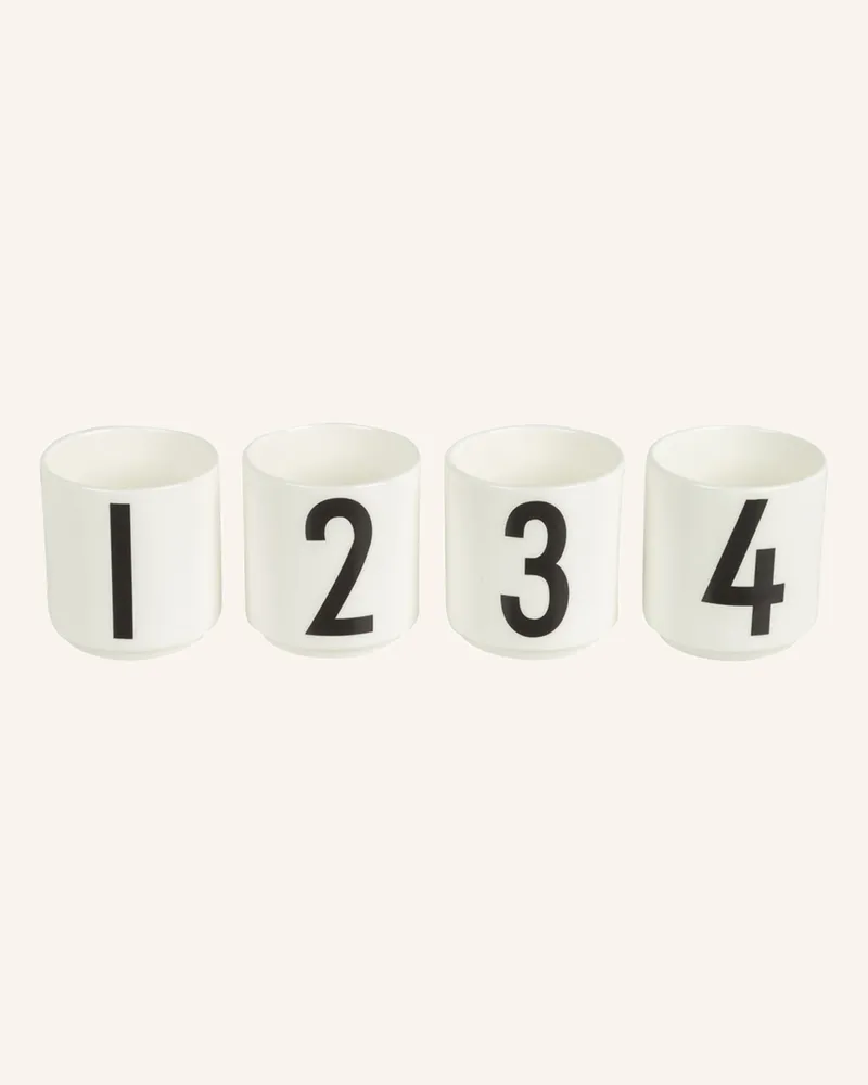 DESIGN LETTERS 4er-Set Kerzenhalter Creme