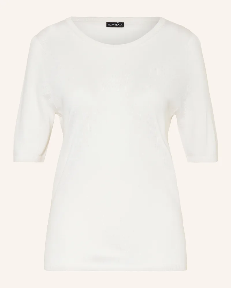 Iris von Arnim Strickshirt aus Cashmere mit Seide Weiss