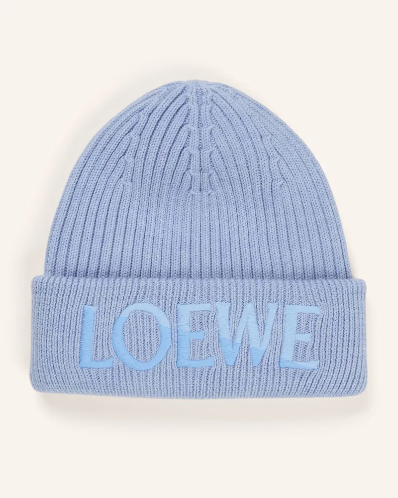 Loewe Mütze blau Hellblau