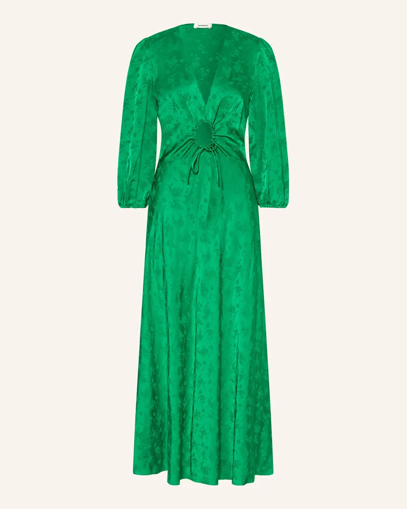 Sandro Satinkleid gruen Grün