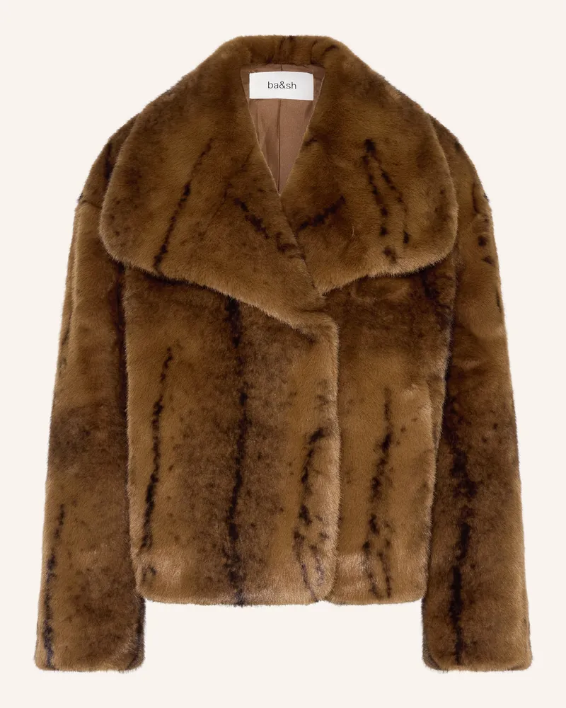 ba&sh Kunstfell-Jacke FOXY Braun