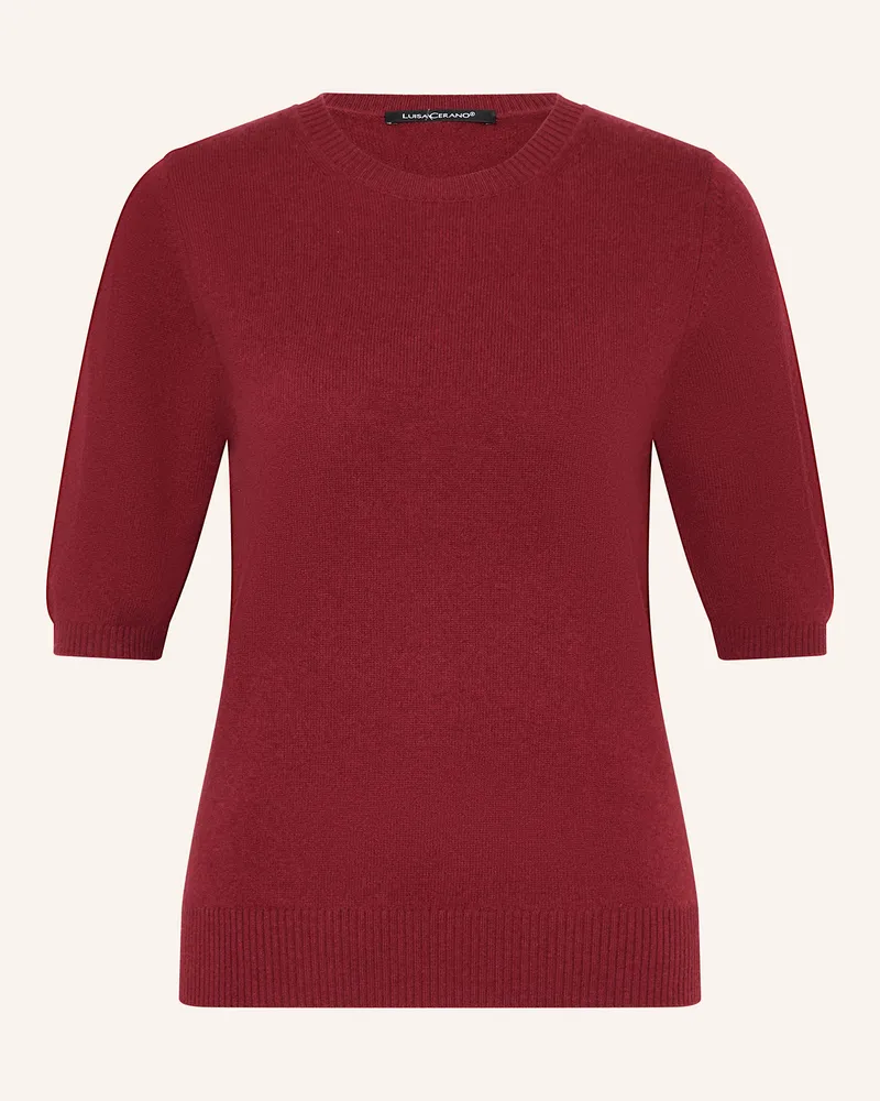 Luisa Cerano Strickshirt Dunkelrot
