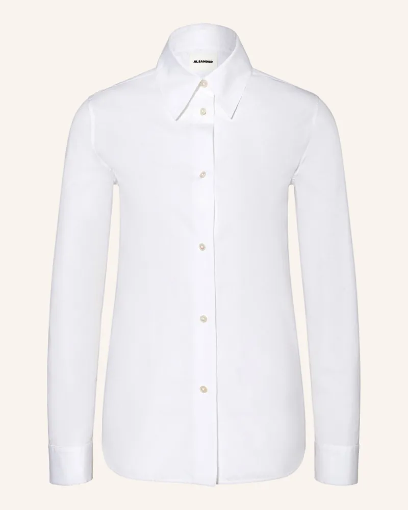Jil Sander Hemdbluse weiss Weiss