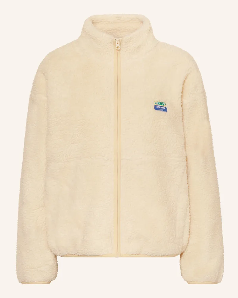 American Vintage Teddyfell-Jacke Hoktown weiss Ecru