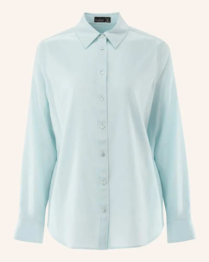 van Laack Bluse Modern Fit gruen Petrol