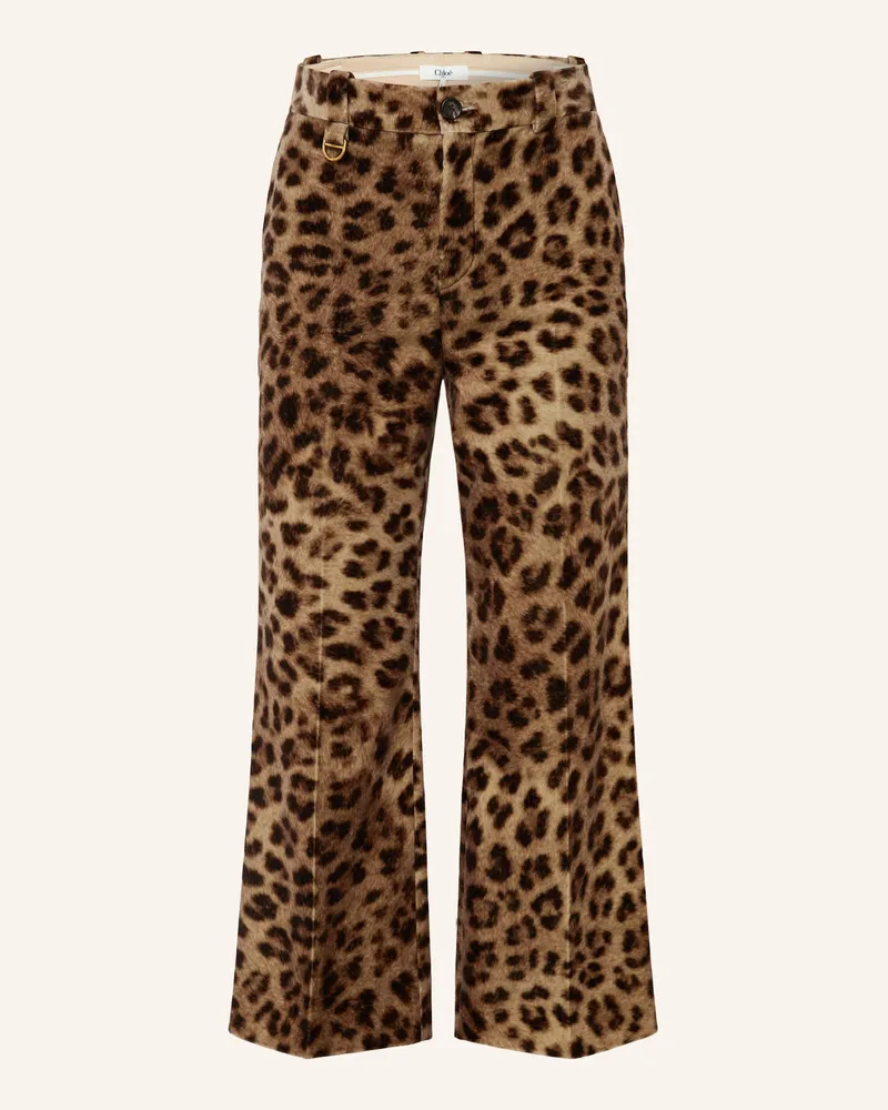Chloé 7/8-Hose braun Braun