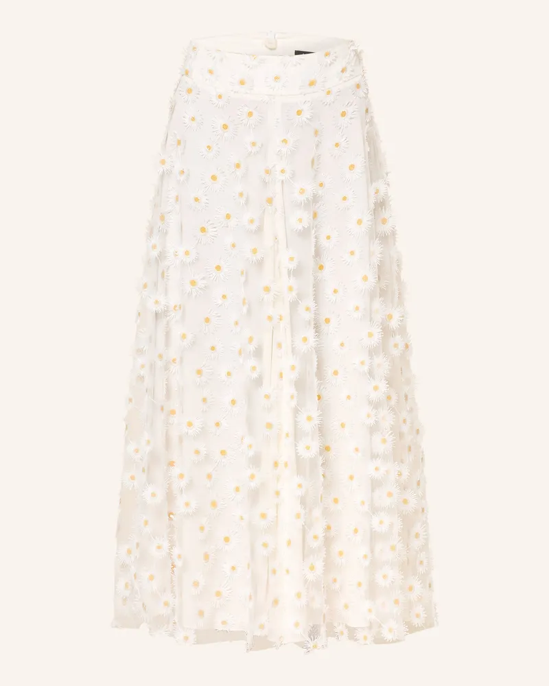 Luisa Cerano Mesh-Rock weiss Creme