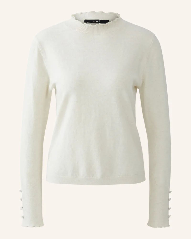 Oui  Pullover Weiss