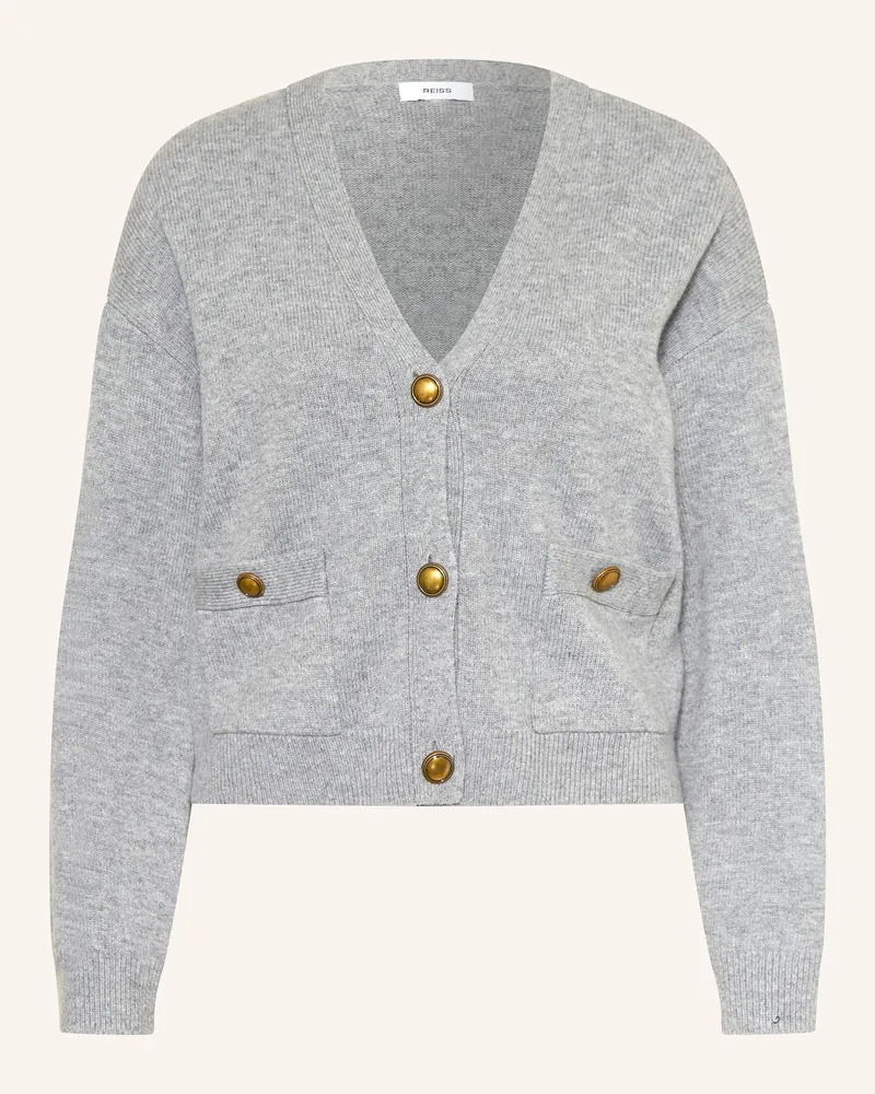 Reiss Strickjacke MILA Hellgrau