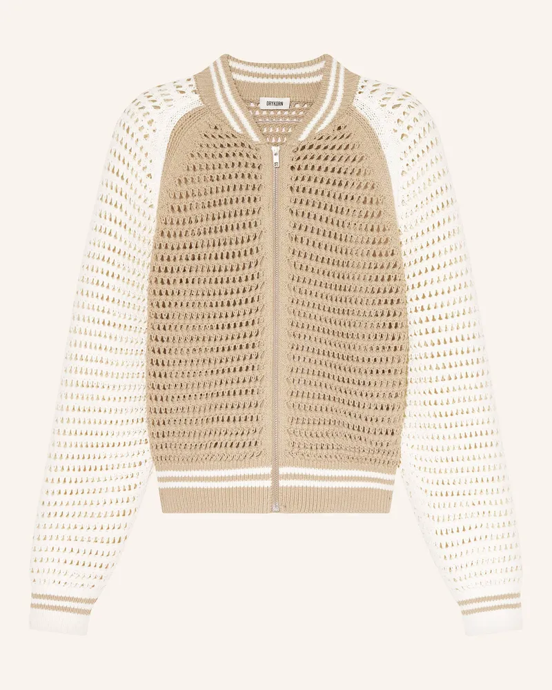 Drykorn Häkelblouson NALFY Hellbraun
