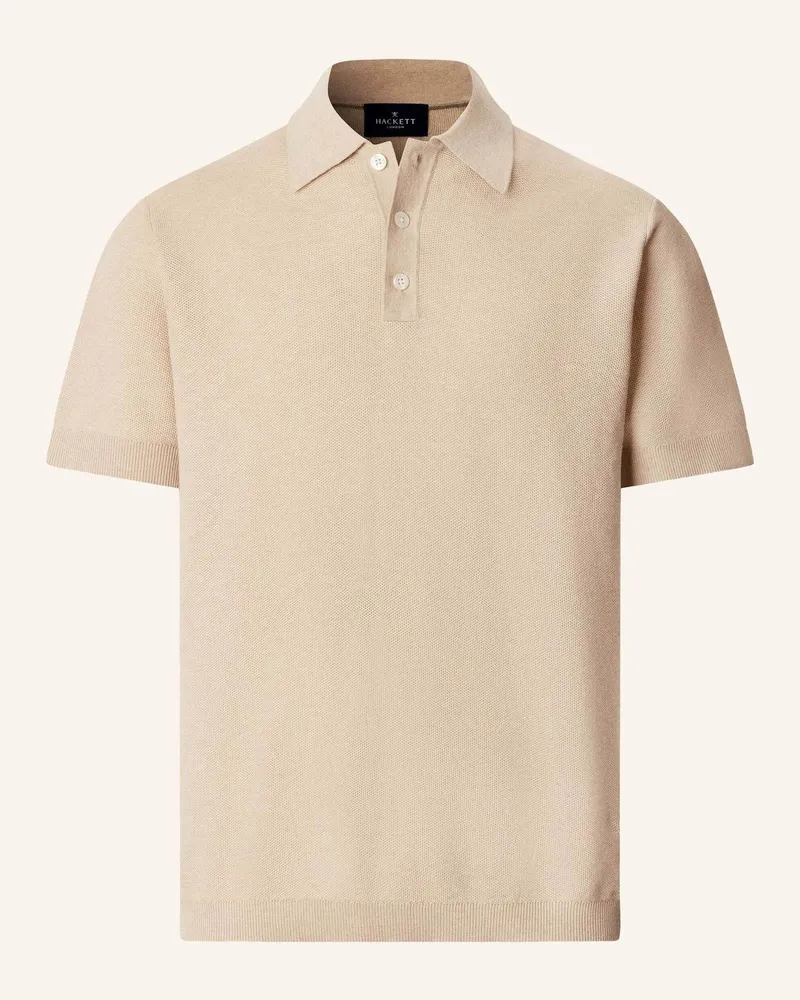 Hackett Poloshirt Honeycomb Ss Polo beige Beige