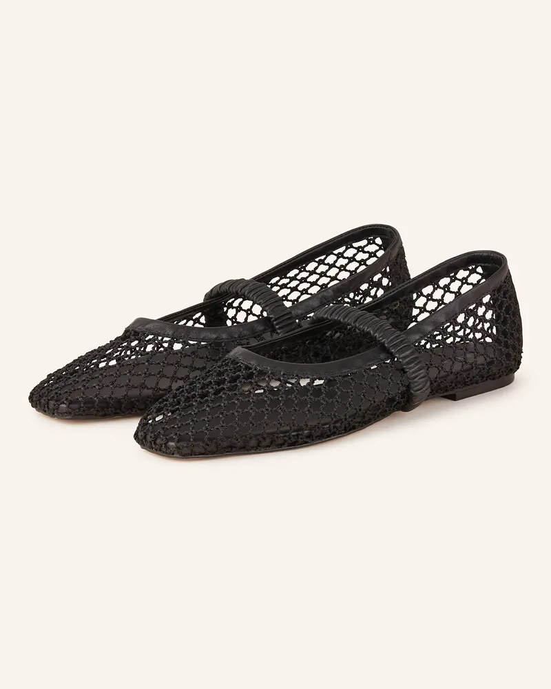 Mrs & HUGS Ballerinas Schwarz