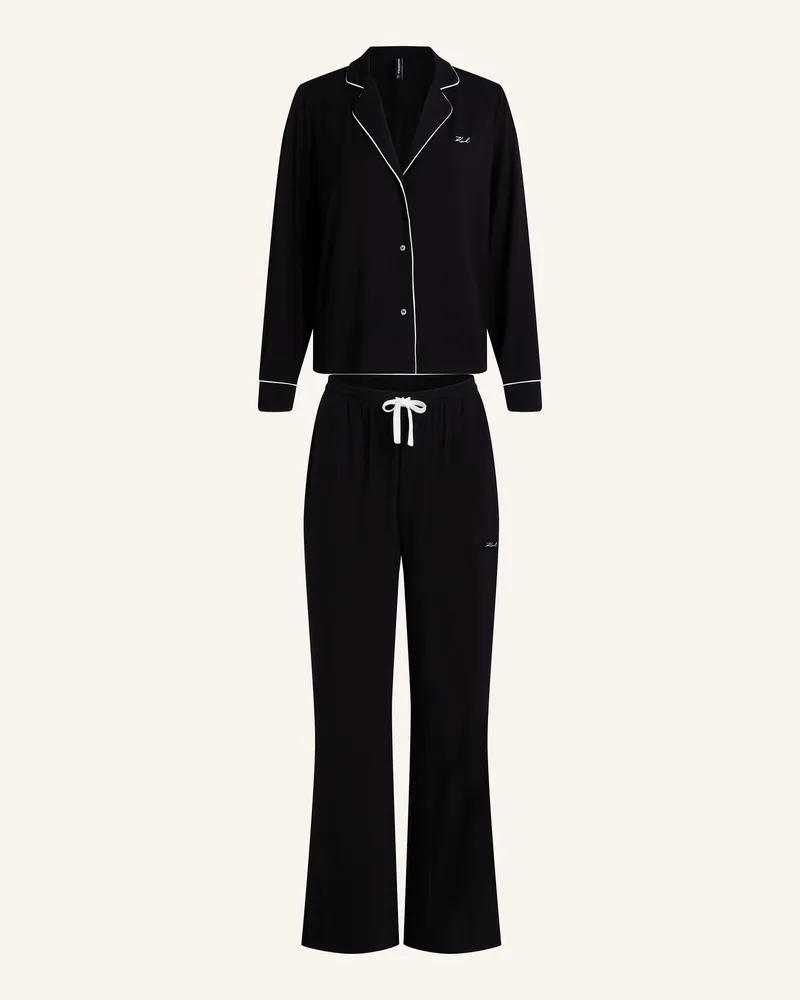 Karl Lagerfeld Nachtwäsche Schwarz