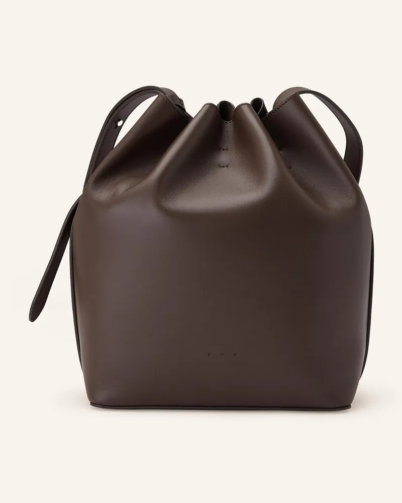 Aesther Ekme Beuteltasche MARIN SUPPLE MEDIUM Dunkelbraun