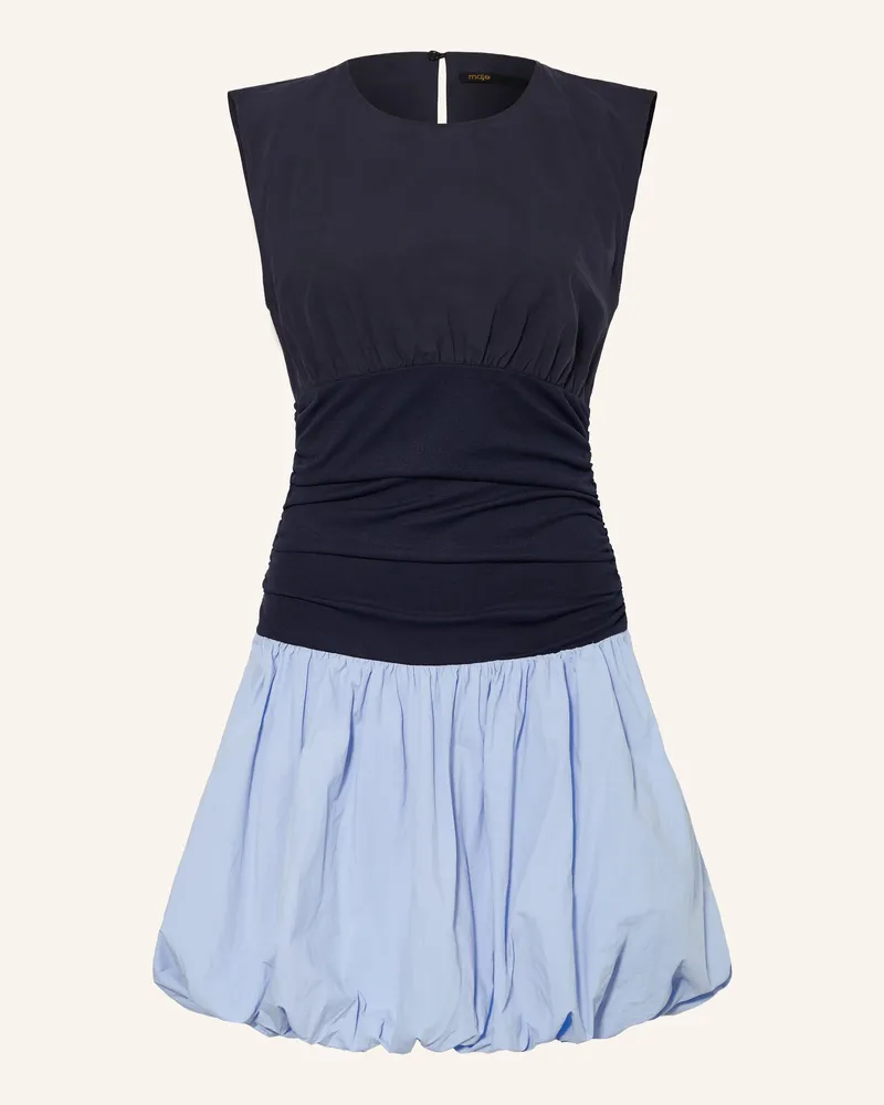 Maje Kleid Im Materialmix blau Dunkelblau