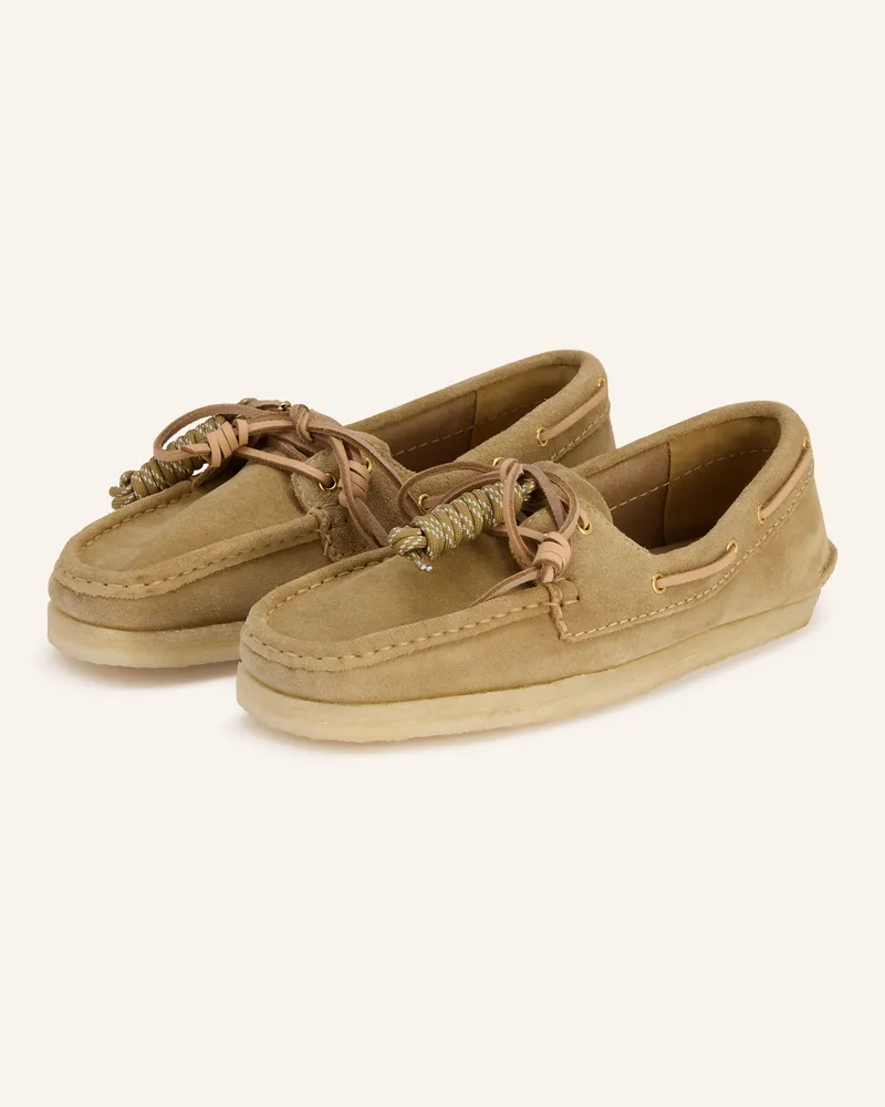 Clarks Bootsschuhe Godney Boat beige Khaki