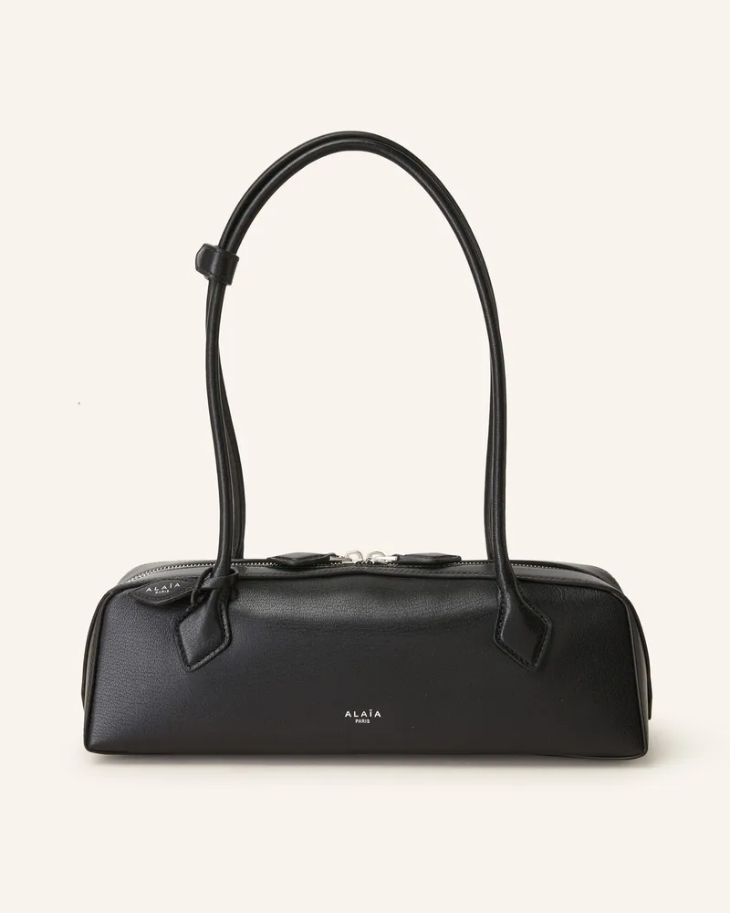 Alaïa Schultertasche Le Teckel Medium schwarz Schwarz