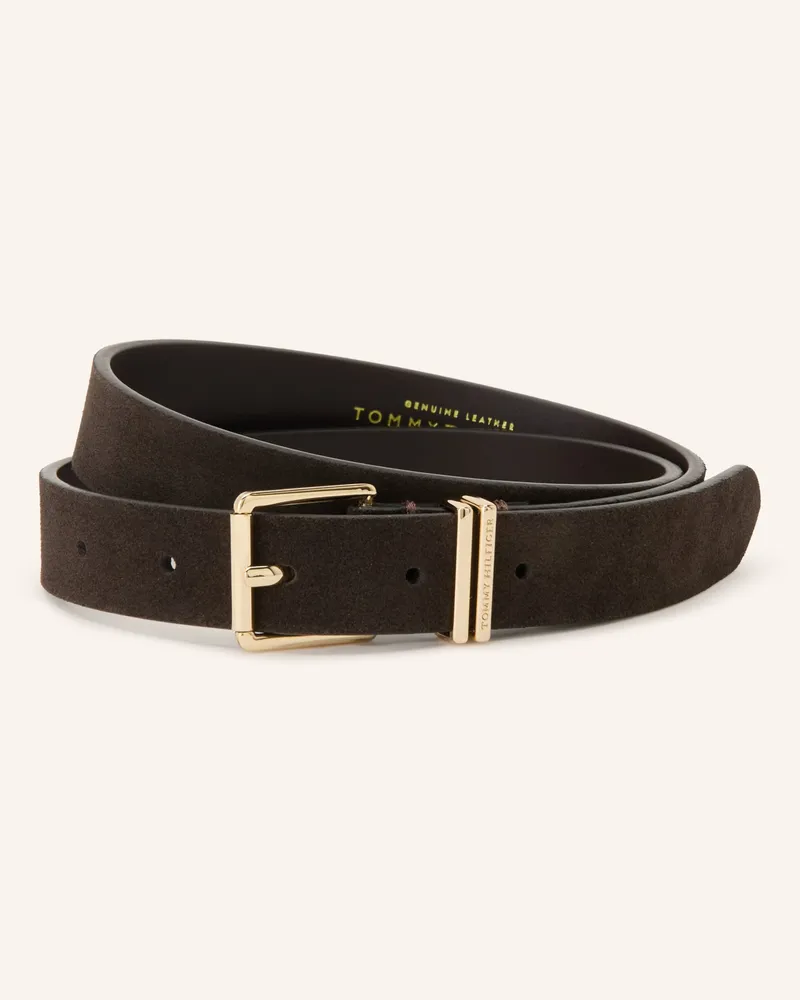 Tommy Hilfiger Ledergürtel braun Dunkelbraun