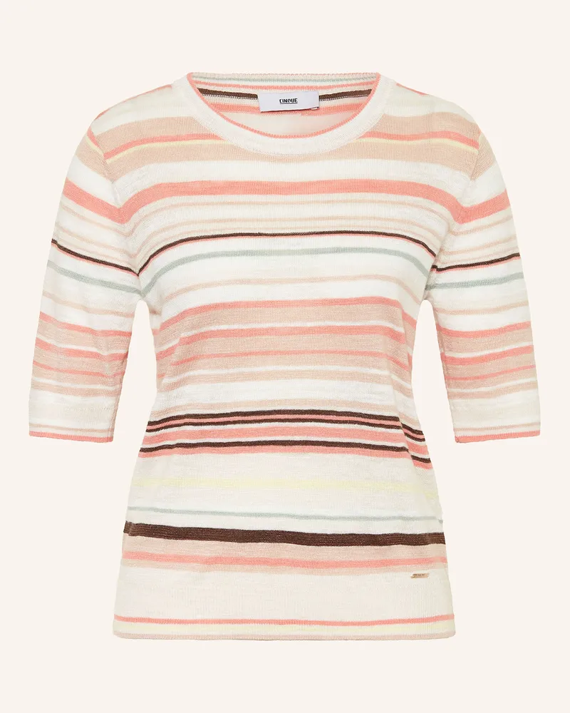 cinque Strickshirt CIROMANA mit Leinen Weiss