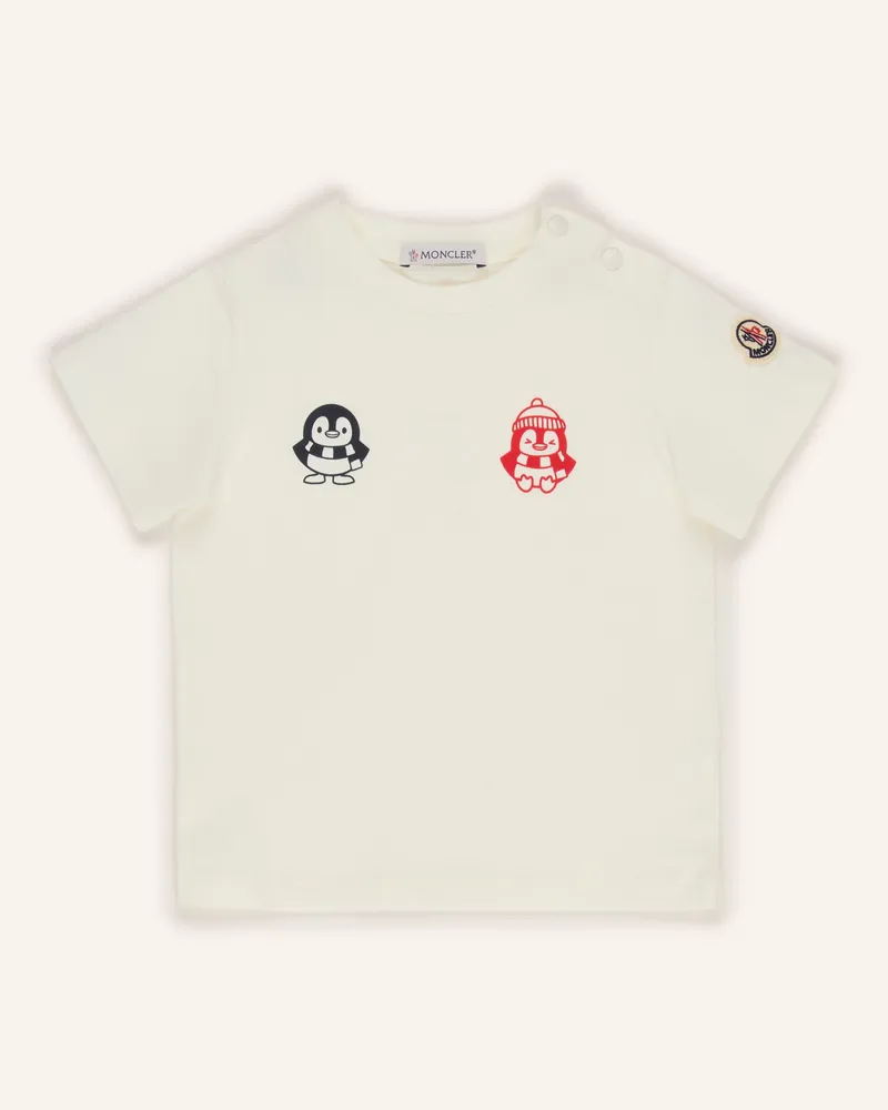 Moncler T-Shirt weiss Ecru
