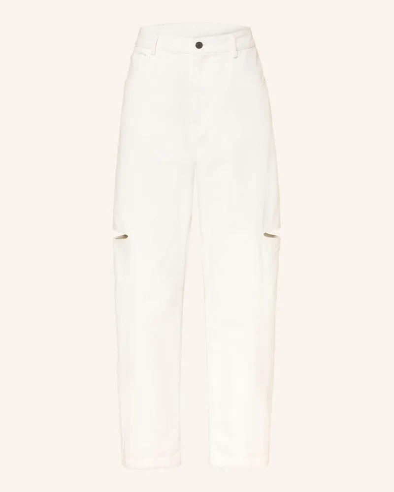 Karo Kauer Barrel Jeans Mit Cut-Outs beige 140