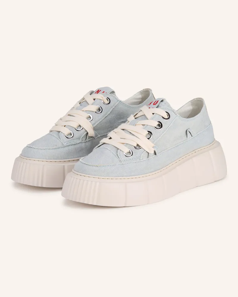 INUIKII Sneaker Matilda Frayed Denim blau Hellblau