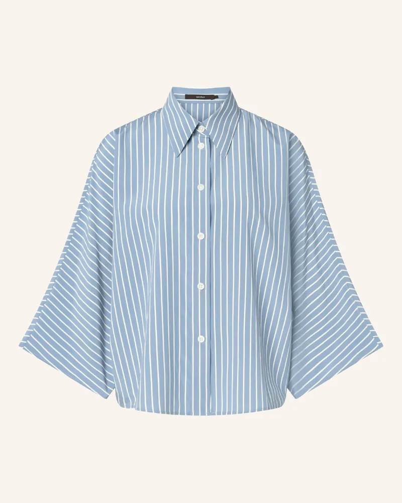 windsor. Hemdbluse mit 3/4-Arm Blau