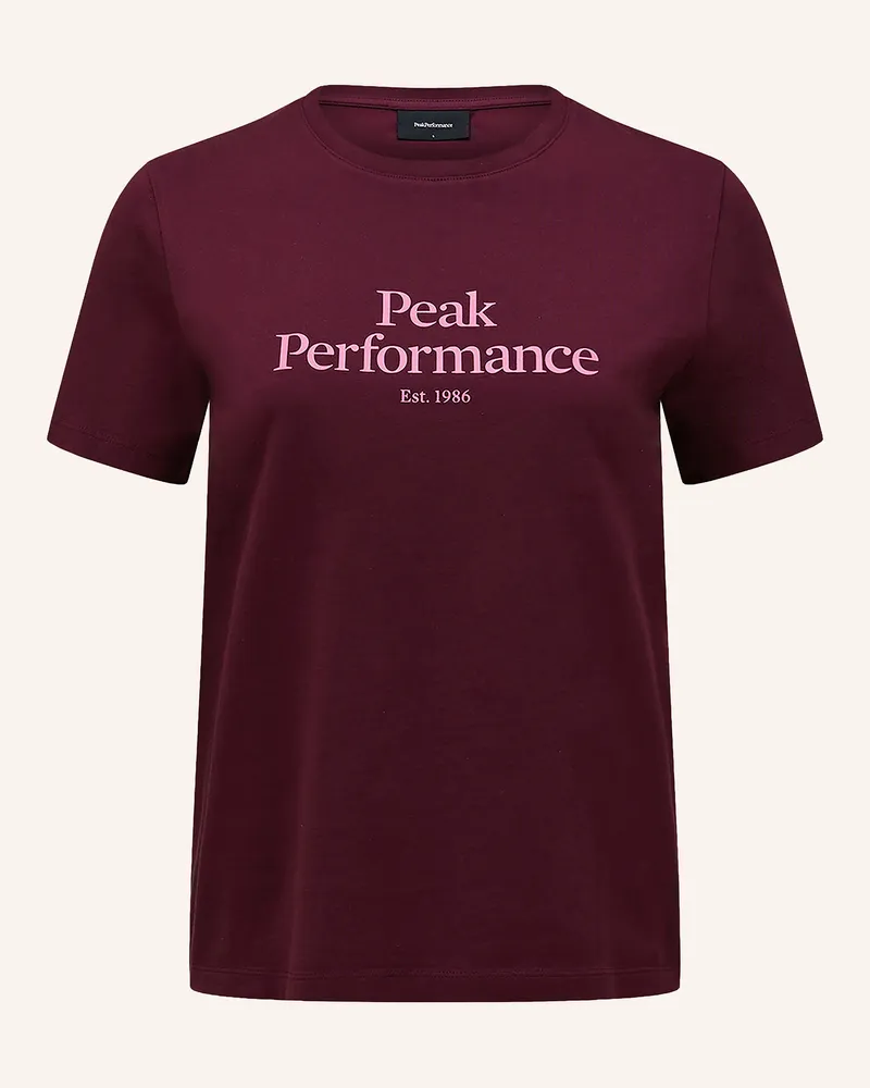 Peak Performance T-Shirt Original Tee rot Dunkelrot