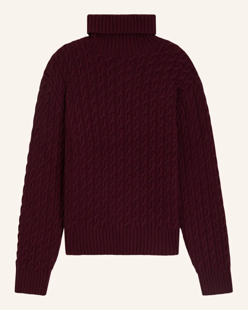 HUGO BOSS Pullover HERRERO_DB Relaxed Fit Dunkelrot