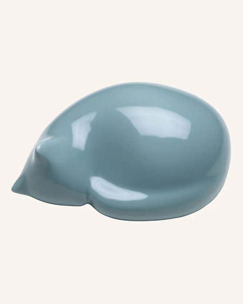 Vitra Dekofigur Resting Cat blau Hellblau