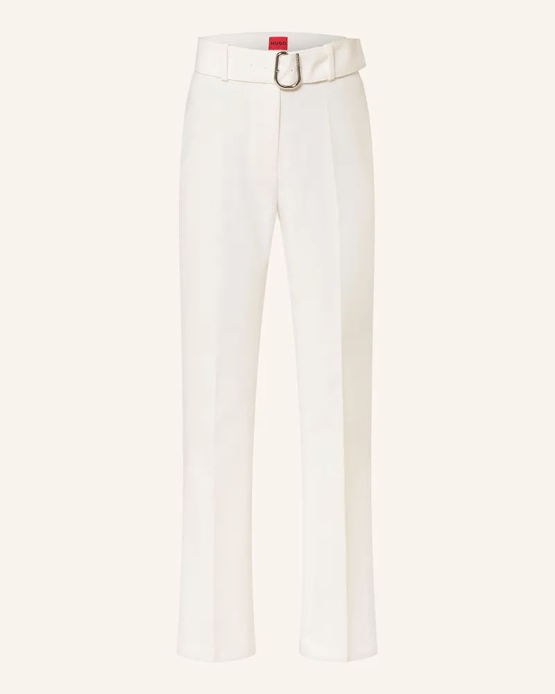 HUGO BOSS Bootcut Hose HAZULA Weiss