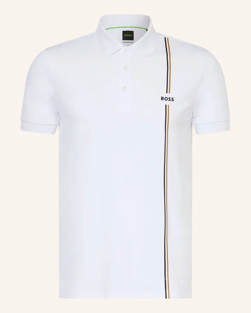 HUGO BOSS Funktions-Poloshirt Toc Game 3 weiss Weiss