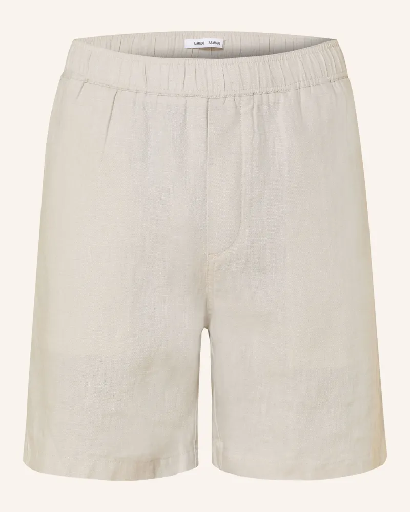 Samsøe & Samsøe Leinenshorts Sajabari beige Creme