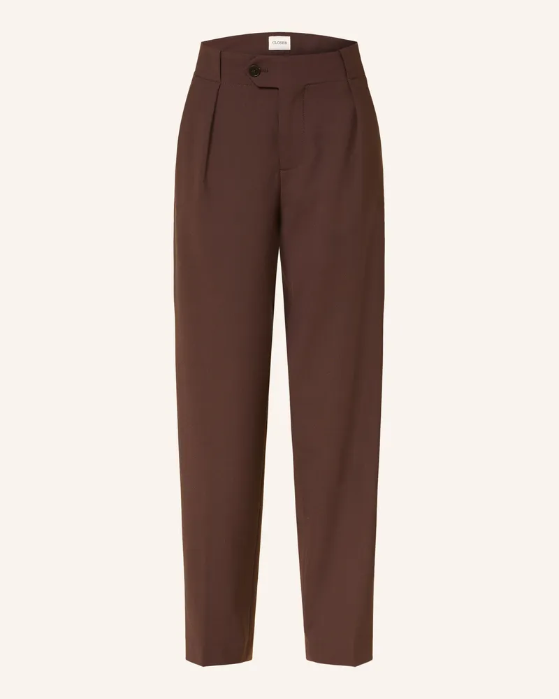 Closed Marlenehose Mawson braun Dunkelbraun