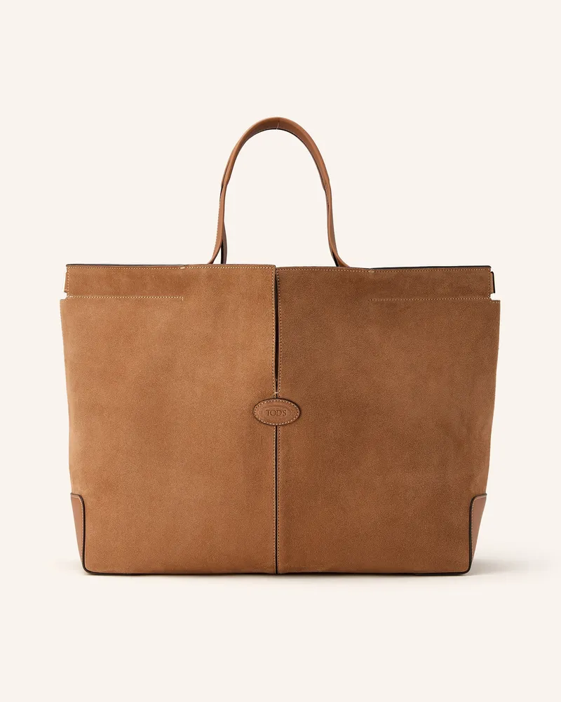 TOD'S Shopper mit Pouch Cognac