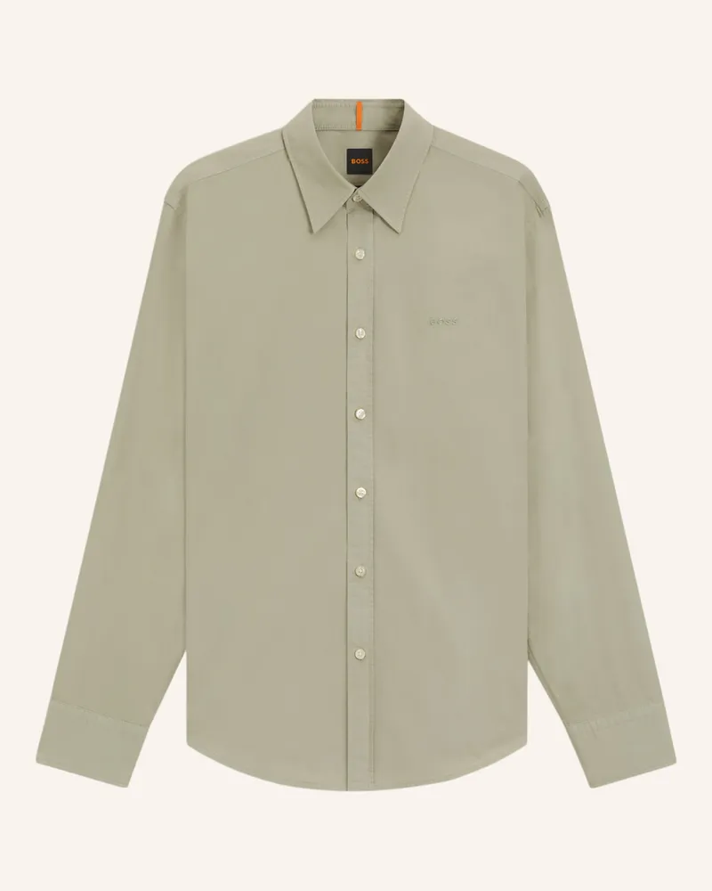 HUGO BOSS Hemd RELEGANT Regular Fit Grün