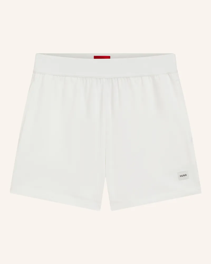 HUGO BOSS Loungewear Unterteil Signature_Short beige Weiss
