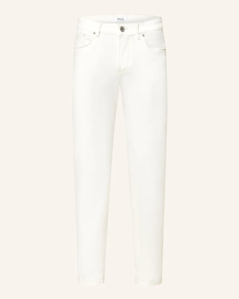 paul Jeans Slim Fit weiss 0110