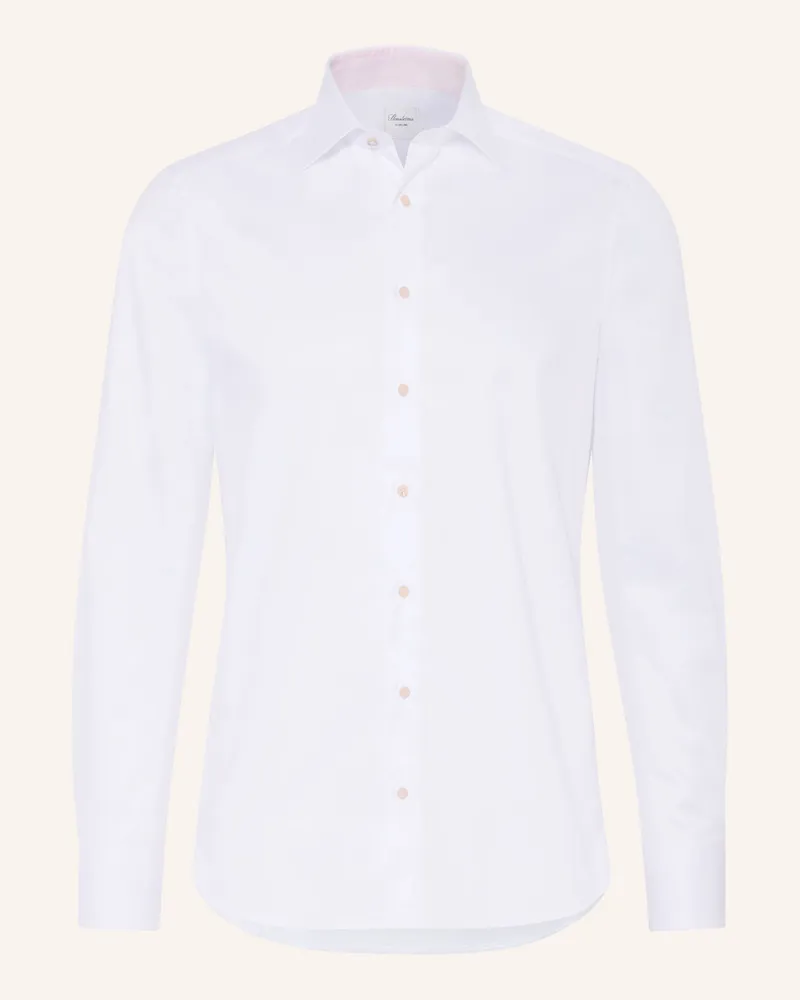 Stenströms Hemd Slim Fit Weiss