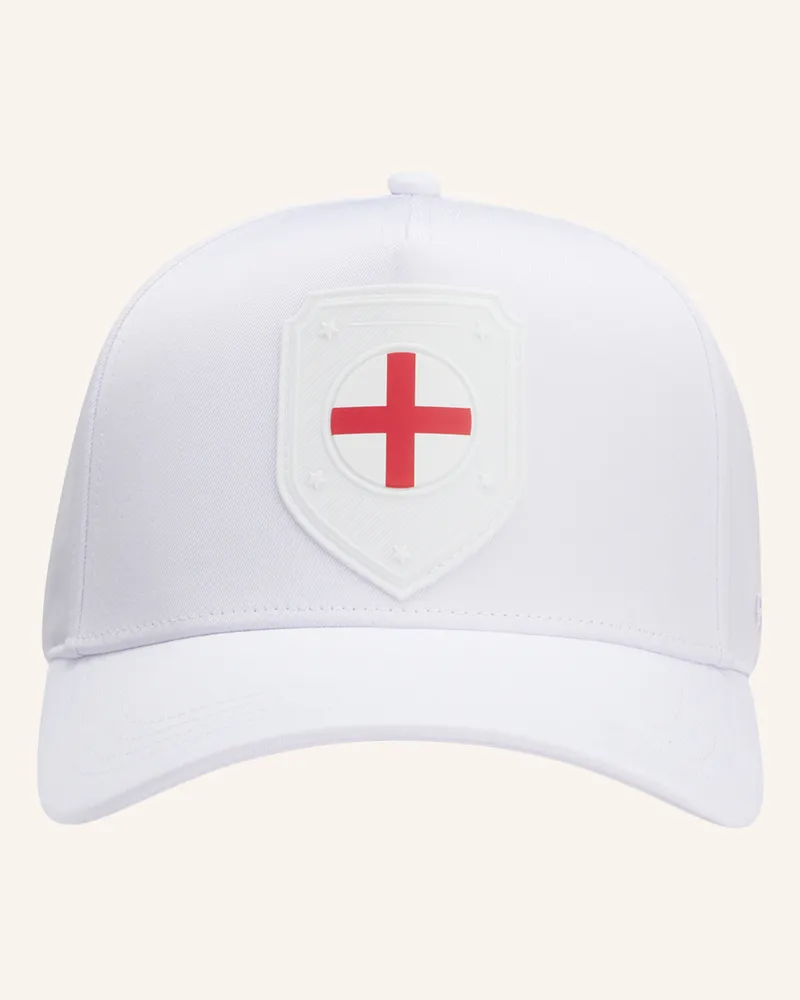 HUGO BOSS Gewebte Cap Poulin-Bc D'lux-Flag beige Weiss