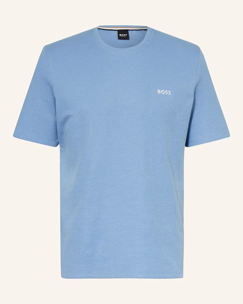 HUGO BOSS Schlafshirt Hellblau
